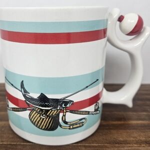 Vintage spinners fishing coffee mug
